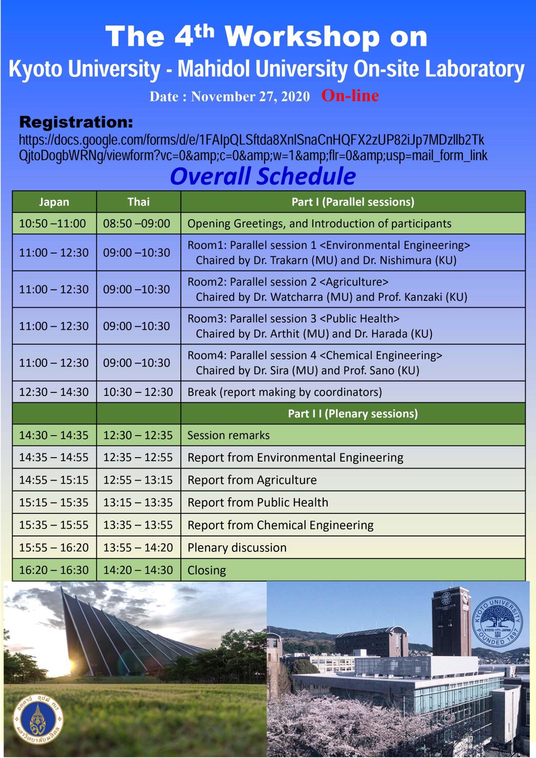 The 4th Workshop on Kyoto University - Mahidol University On-site ...